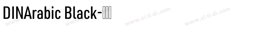 DINArabic Black字体转换